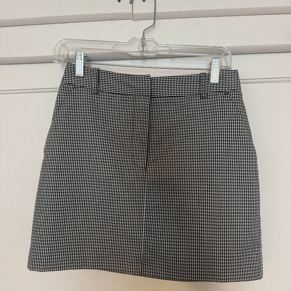 Topshop Gingham Mini Skirt – Size 4